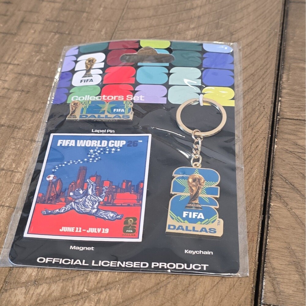 FIFA World Cup Host City Collector'S Set – Includes Lapel Pin, Keychain & Magnet